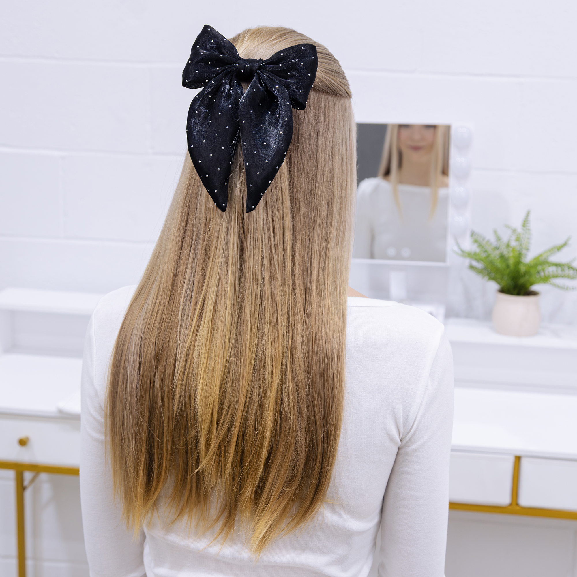 Scunci Studded Bow, , small
